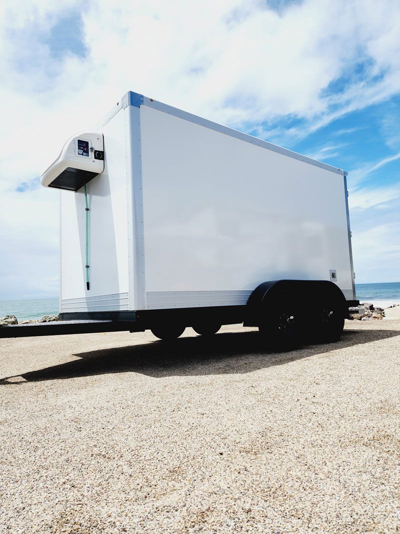 7x16 Small Refrigerated Trailer For Sale